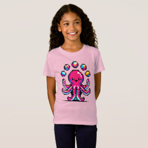 Camiseta Polvo malabarista: Arte Colorida Pixel de 8 Bits