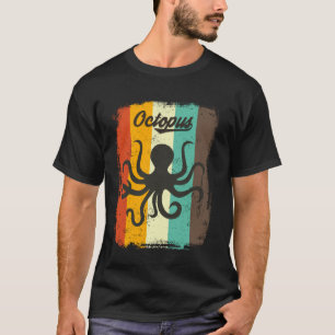 Camiseta Polvo Retro Anos 70 Vintage Amante de Cefalópodes