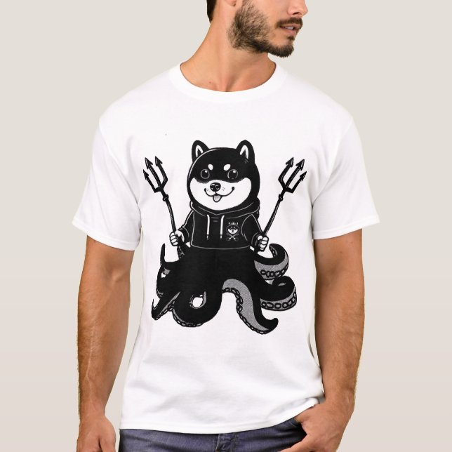 Camiseta polvo Shiba Inu (Frente)