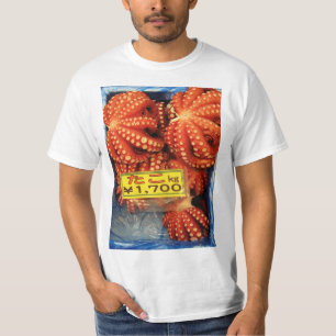 Camiseta Polvo Tako たこ Mercado de Peixes Tsukiji, Tóquio, J