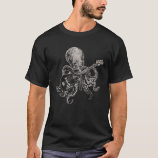 Camiseta Polvo Tocando Guitarra Guitarrista Músico Baixista