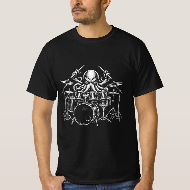 Camiseta Polvo Tocando Tambor (Frente)