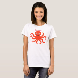 Camiseta Polvo Trovão de Octopus Cortado Vermelho Sorrente