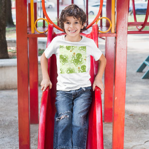 Camiseta Polvos Verdes Com Flores