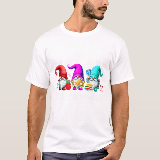 Camiseta Poly-gnome-ials Three Gnomes Funny Teacher Mathema (Frente)