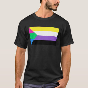 Camiseta Poly Nonbinary flag Color LGBT