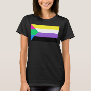 Camiseta Poly Nonbinary flag Color LGBT