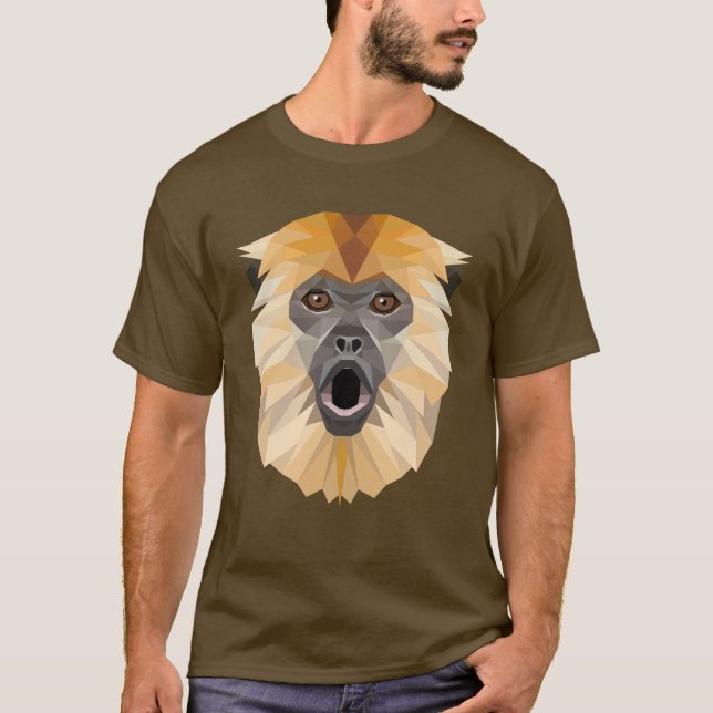 Camiseta Poly Pals: Macaco Howler (Frente)