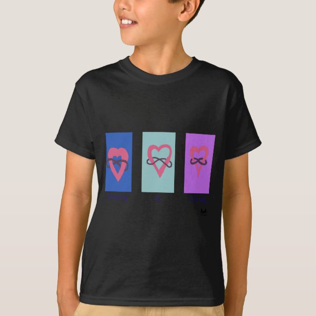 Camiseta Polyamory: Compartilhar está importando-se (Frente)