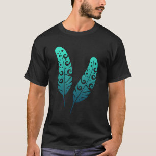 Camiseta Polynesia Maori Feather Tribal Tattoo Nova Zelândi
