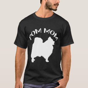 Camiseta Pom Pomeraniano Cão-Pão-Pêmbolo Mãe Mamãe Pôr Love