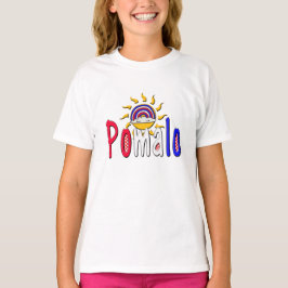 Camiseta Pomalo - Relaxação Croata com Sol e Arco-íris