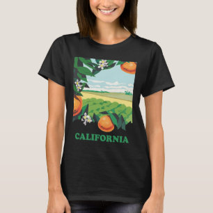 Camiseta Pomar de Laranja da Califórnia Ensolarado Verde Vi