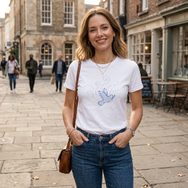 Camiseta Pomba da Paz. Paz. T-Shirt