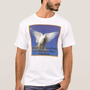Camiseta pomba em vôo, eu sou amado por minha família da