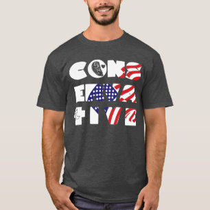 Camiseta Pomba Preta Cruz Bandeira dos EUA Conservadora Pró