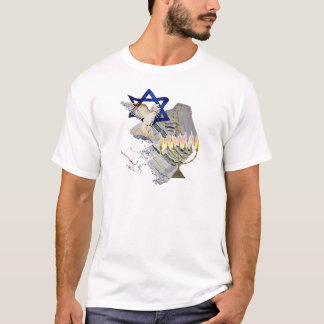 Camiseta Pomba, Tallit & Menorah B