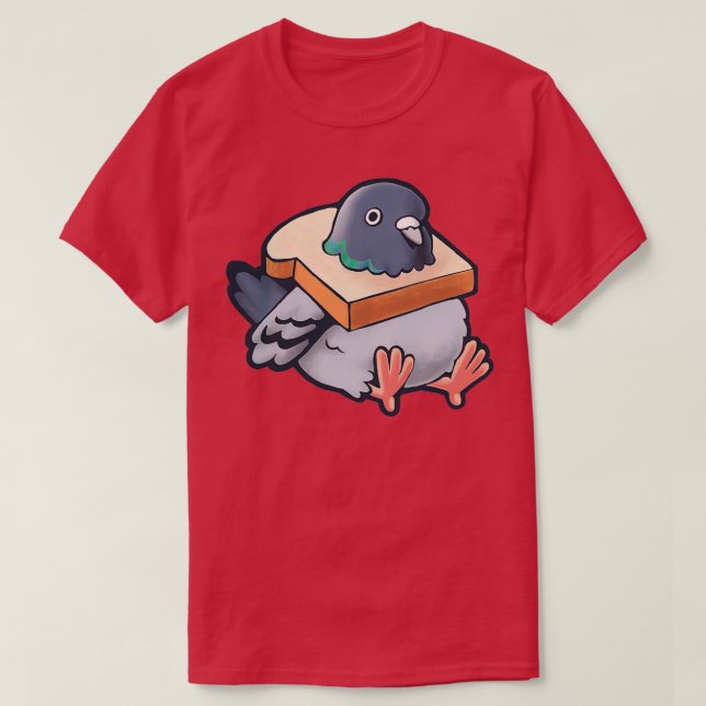 Camiseta Pombo 1 com fome (Frente do Design)
