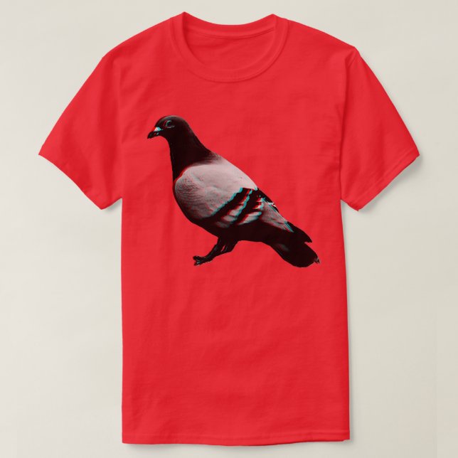 Camiseta Pombo 3D (Frente do Design)