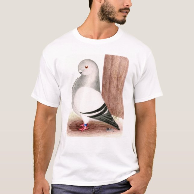 Camiseta Pombo africano azul da coruja (Frente)