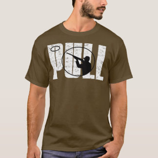 Camiseta Pombo-argila atirando pombo-argila atirando em pom