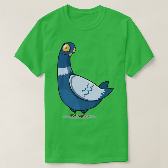 Camiseta Pombo assustado (Frente do Design)