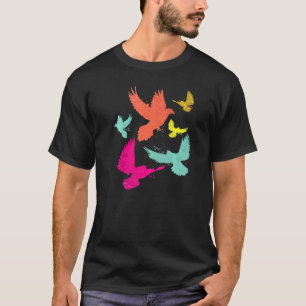 Camiseta Pombo Ave Pombo Animal Corrida de Pombo Pombo Col