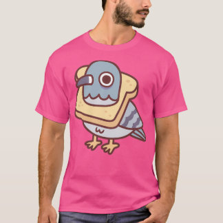 Camiseta Pombo Bonito Com Colar De Pão Engraçado 1