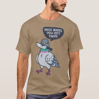 Camiseta Pombo Bonito com uma faca Clássica