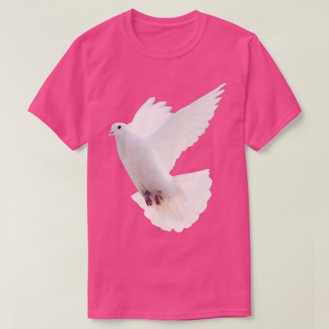 Camiseta Pombo branco 16 (Frente do Design)