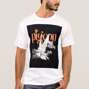 Camiseta Pombo Branco Elegante