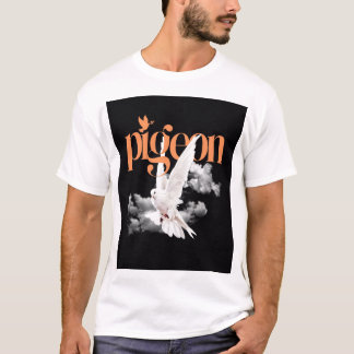 Camiseta Pombo Branco Elegante