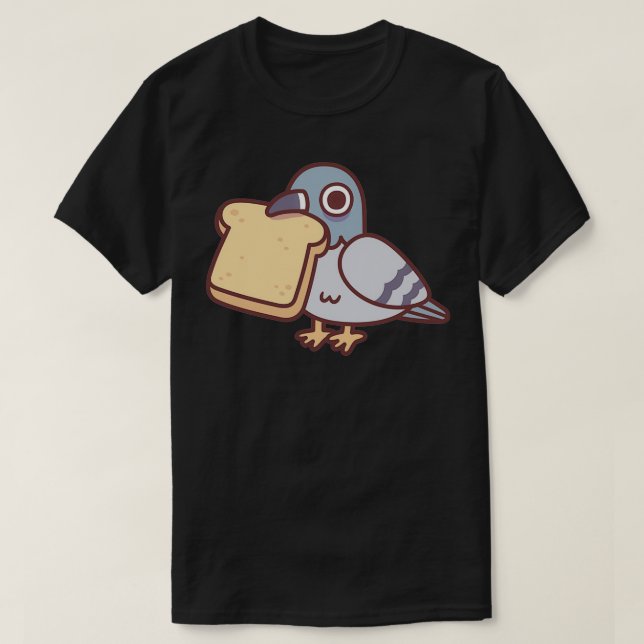 Camiseta Pombo Cinto Com Pão (Frente do Design)