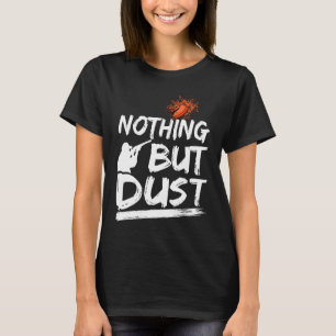Camiseta Pombo-clay atirando em tiro de espingarda