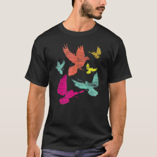 Camiseta Pombo Colorido Animal Criador de Pombos Pombo Av