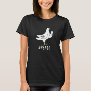 Camiseta Pombo Dá Símbolo de Paz com a Mão