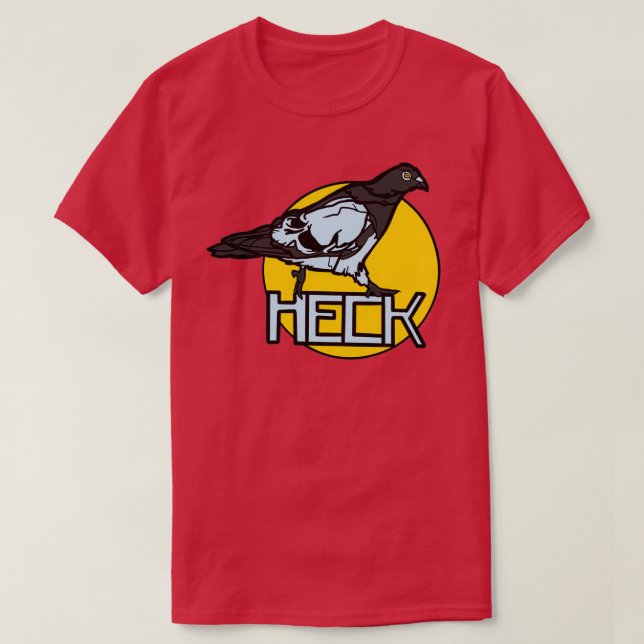 Camiseta Pombo de Heckin (Frente do Design)
