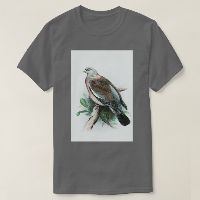 Camiseta Pombo de madeira 7 (Frente do Design)