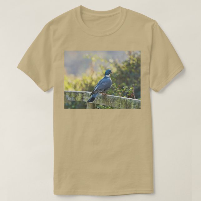 Camiseta Pombo de madeira em Seaton Wetlands (Frente do Design)