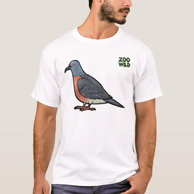 Camiseta Pombo de passageiro (Frente)