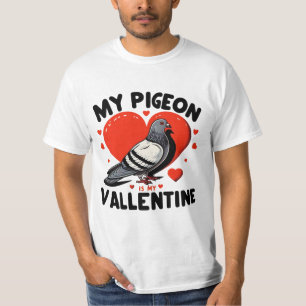 Camiseta Pombo do Dia do namorados - Romance Avião Sensível