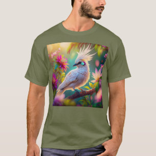 Camiseta Pombo Fantasia com Penugem Rosada Juvenil Crestado