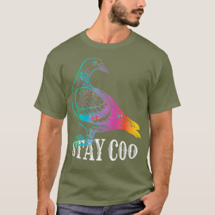 Camiseta Pombo Fique Coo Engraçado Amor Pombos Pássaros