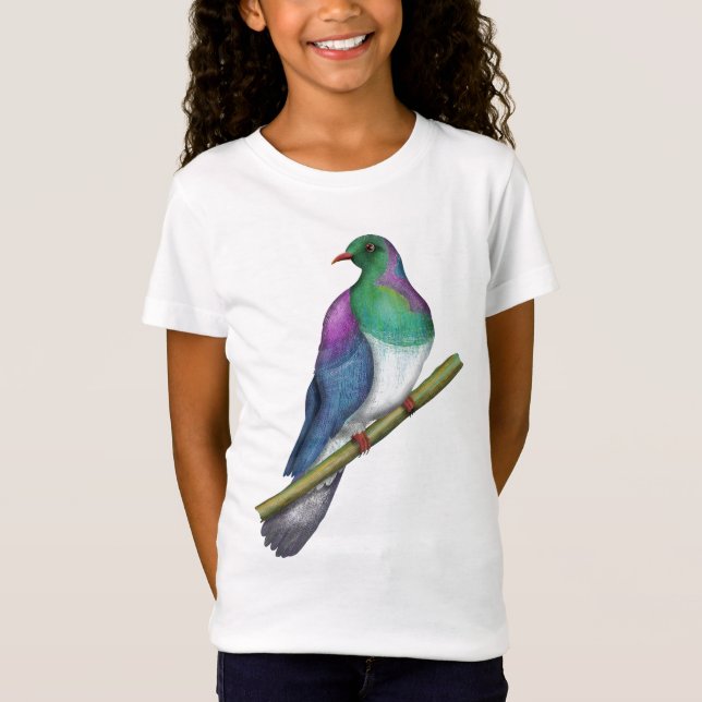 Camiseta Pombo Kereru Wood (Frente)