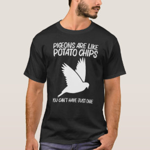 Camiseta Pombo legal Para Homens Pássaros De Pássaro