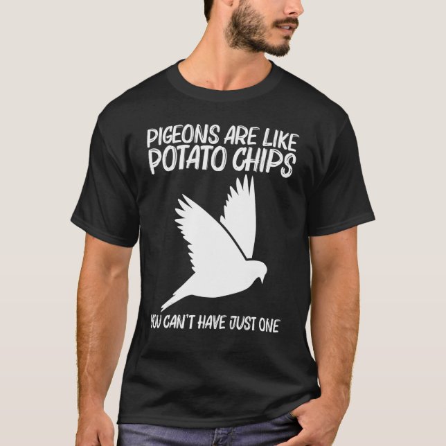 Camiseta Pombo legal Para Homens Pássaros De Pássaro (Frente)
