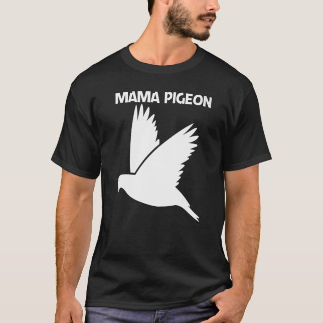 Camiseta Pombo legal Para Mulheres Mamãe Pedra De Pedra De  (Frente)