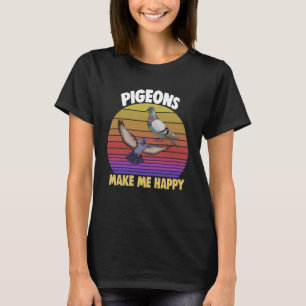 Camiseta Pombo Me Faz Feliz Adorar Pigão
