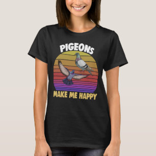 Camiseta Pombo Me Faz Feliz Adorar Pigão