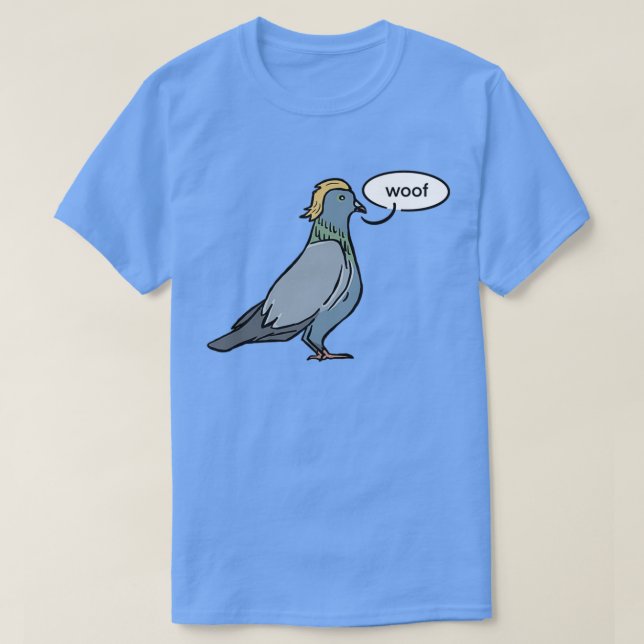 Camiseta Pombo-mullet (Frente do Design)